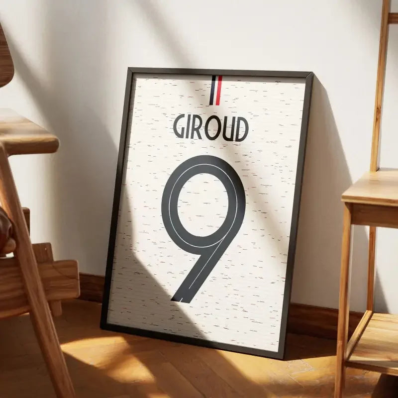 Affiche France Extérieur Coupe du Monde 2018 – Affiche encadrée personnalisée - Cadre Perso