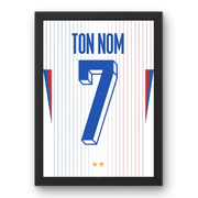 Affiche France Extérieur Euro 2024 – Affiche encadrée personnalisée - Cadre Perso