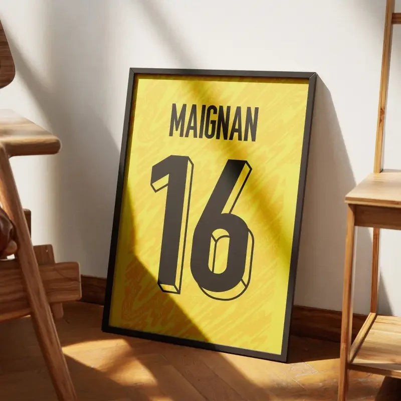 Affiche France Gardien Euro 2024 – Affiche encadrée personnalisée - Cadre Perso