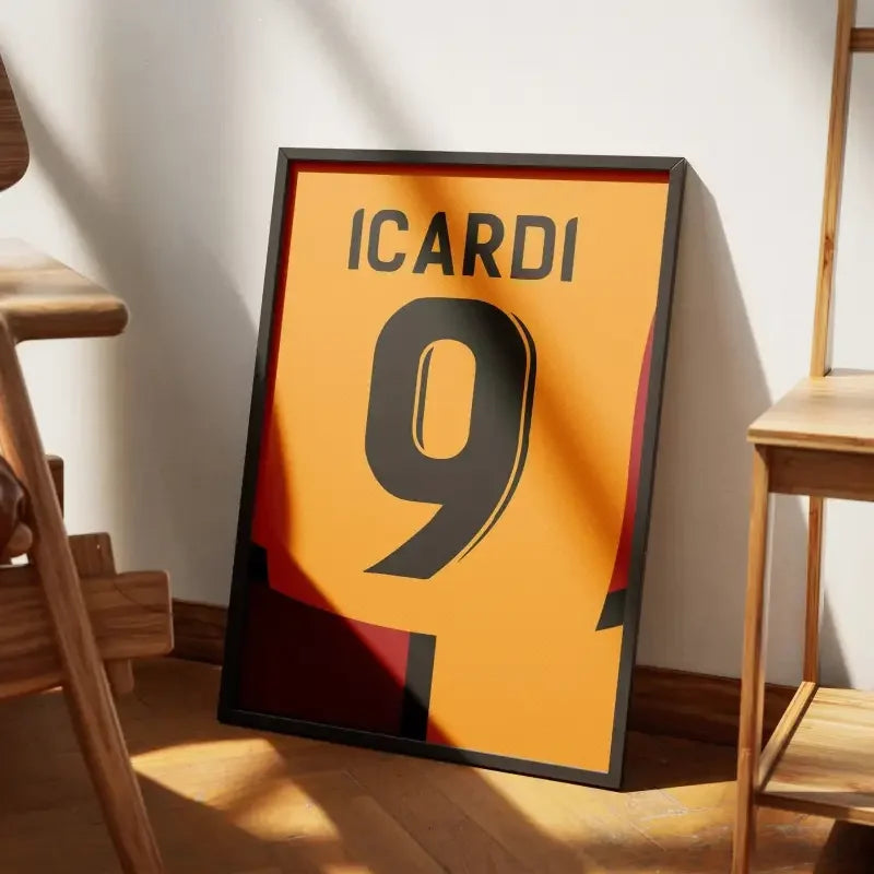 Affiche Galatasaray Domicile 2024-2025 – Affiche encadrée personnalisée - Cadre Perso