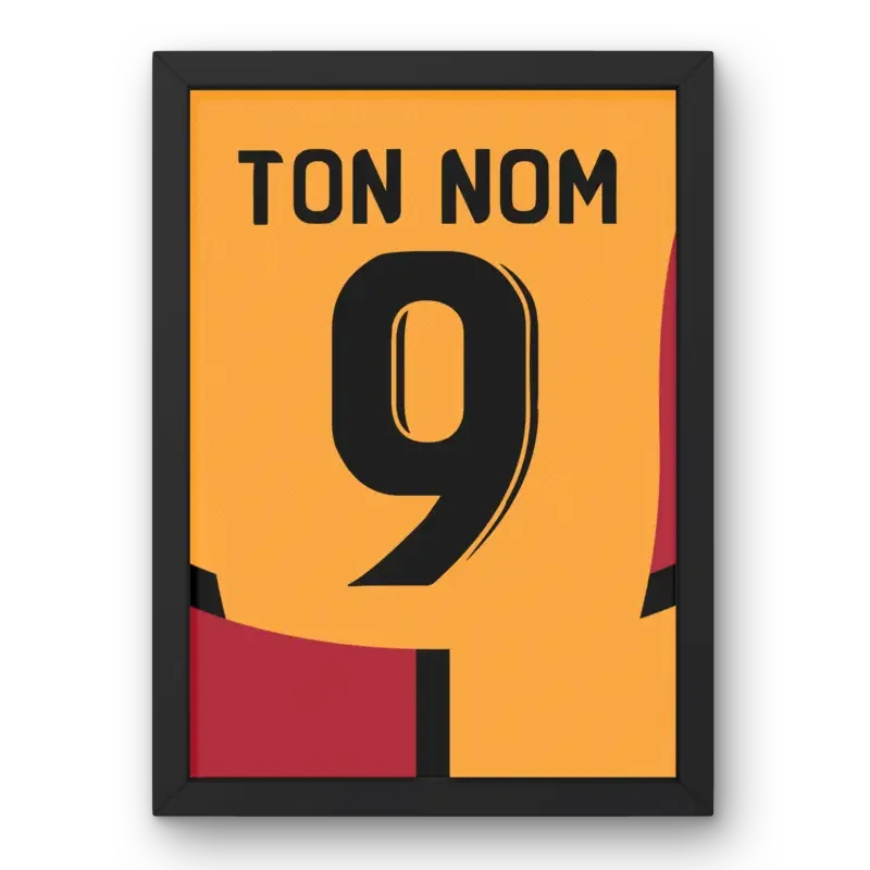Affiche Galatasaray Domicile 2024-2025 – Affiche encadrée personnalisée - Cadre Perso