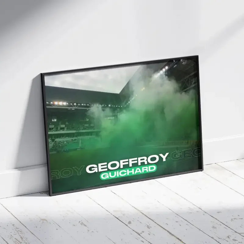 Affiche Geoffroy-Guichard | L'âme des Verts – Affiche encadrée personnalisée - Cadre Perso