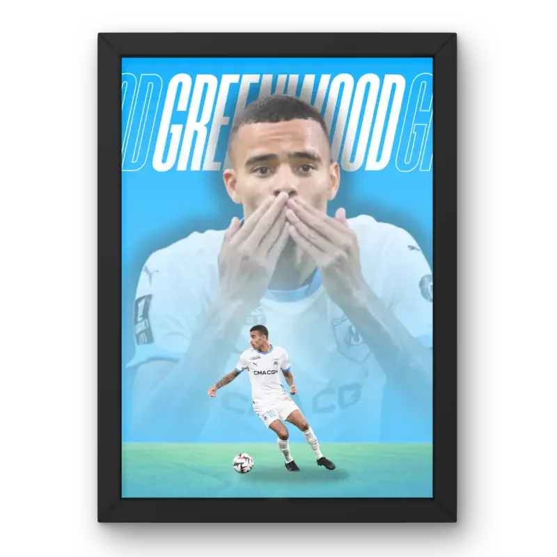 Affiche Greenwood - OM – Affiche encadrée personnalisée - Cadre Perso