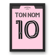 Affiche Inter Miami Domicile 2023-2024 – Affiche encadrée personnalisée - Cadre Perso