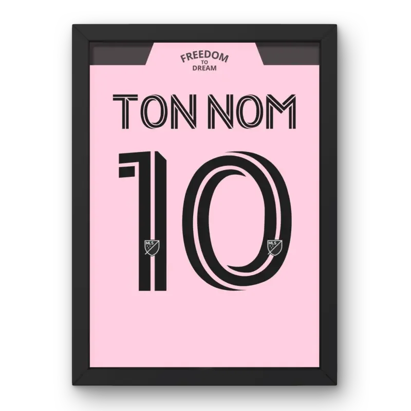 Affiche Inter Miami Domicile 2023-2024 – Affiche encadrée personnalisée - Cadre Perso