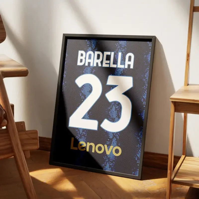 Affiche Inter Milan Domicile 2021-2022 – Affiche encadrée personnalisée - Cadre Perso