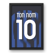 Affiche Inter Milan Domicile 2023-2024 – Affiche encadrée personnalisée - Cadre Perso