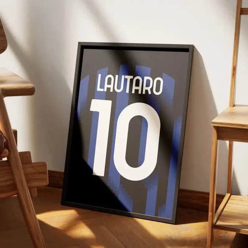 Affiche Inter Milan Domicile 2023-2024 – Affiche encadrée personnalisée - Cadre Perso