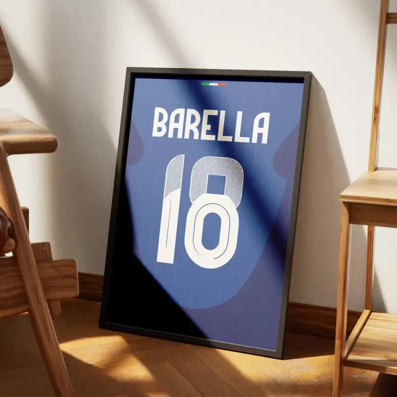 Affiche Italie Domicile Euro 2024 – Affiche encadrée personnalisée - Cadre Perso