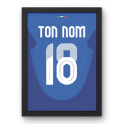 Affiche Italie Domicile Euro 2024 – Affiche encadrée personnalisée - Cadre Perso