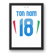 Affiche Italie Extérieur Euro 2024 – Affiche encadrée personnalisée - Cadre Perso
