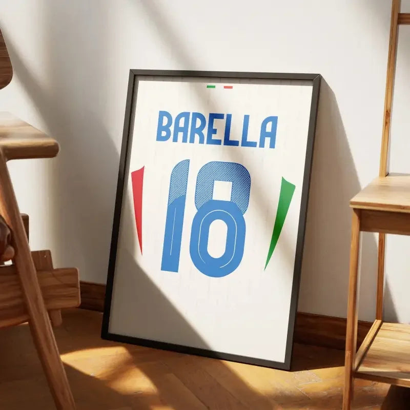 Affiche Italie Extérieur Euro 2024 – Affiche encadrée personnalisée - Cadre Perso
