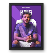 Affiche Joshua King - L'Attaquant du Toulouse FC – Affiche encadrée personnalisée - Cadre Perso