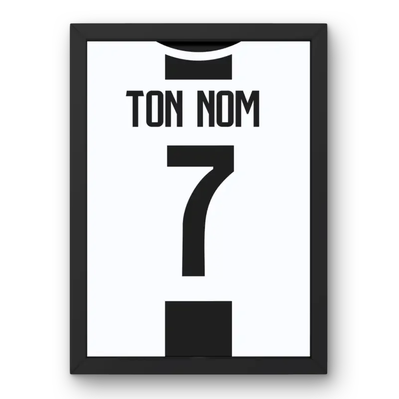 Affiche Juventus Domicile 2018-2019 – Affiche encadrée personnalisée - Cadre Perso