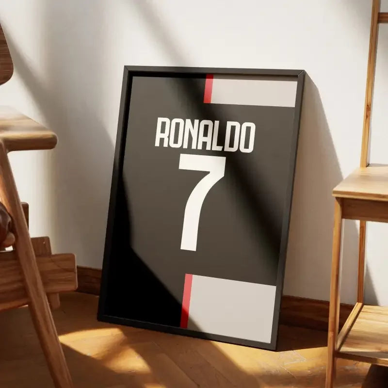 Affiche Juventus Domicile 2019-2020 – Affiche encadrée personnalisée - Cadre Perso