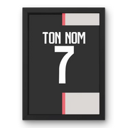 Affiche Juventus Domicile 2019-2020 – Affiche encadrée personnalisée - Cadre Perso