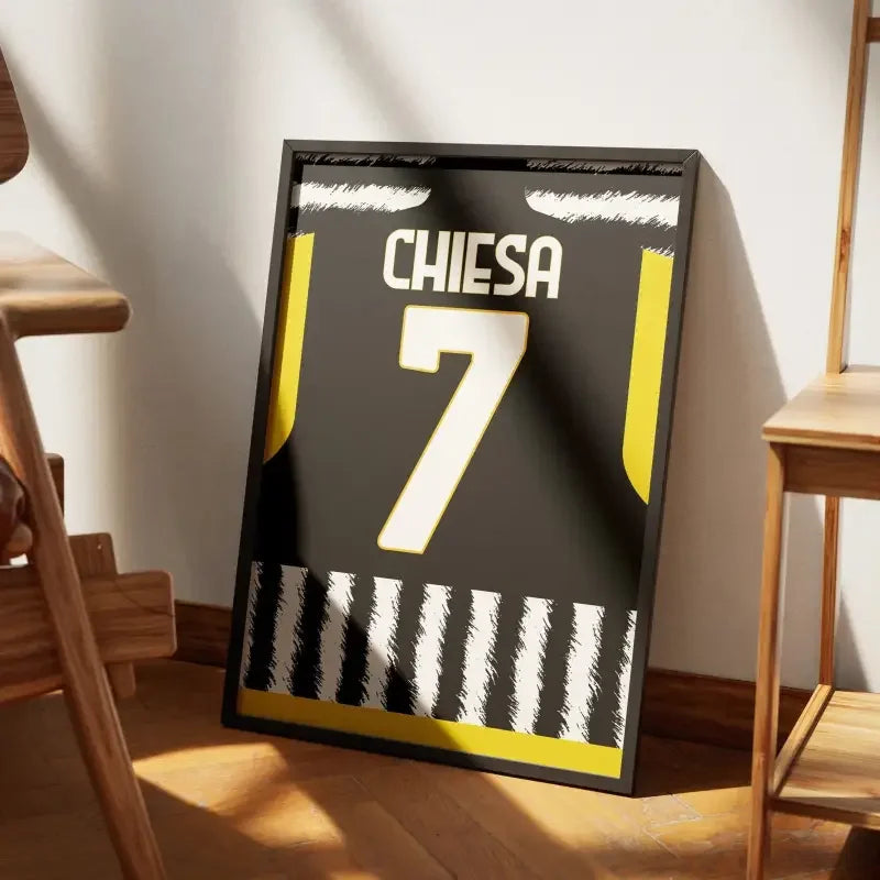 Affiche Juventus Domicile 2023-2024 – Affiche encadrée personnalisée - Cadre Perso