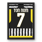 Affiche Juventus Domicile 2023-2024 – Affiche encadrée personnalisée - Cadre Perso