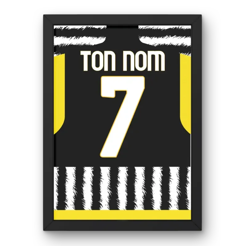 Affiche Juventus Domicile 2023-2024 – Affiche encadrée personnalisée - Cadre Perso