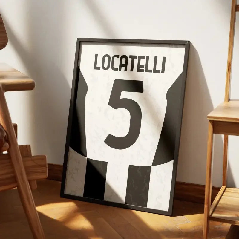 Affiche Juventus Domicile 2024-2025 – Affiche encadrée personnalisée - Cadre Perso