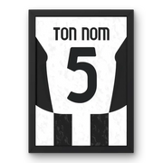 Affiche Juventus Domicile 2024-2025 – Affiche encadrée personnalisée - Cadre Perso
