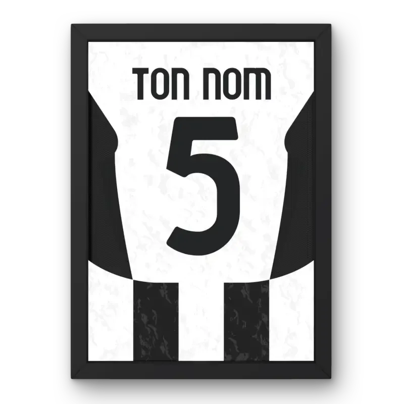 Affiche Juventus Domicile 2024-2025 – Affiche encadrée personnalisée - Cadre Perso