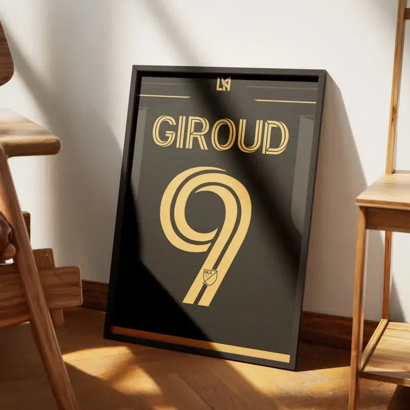 Affiche LAFC Domicile 2024-2025 – Affiche encadrée personnalisée - Cadre Perso