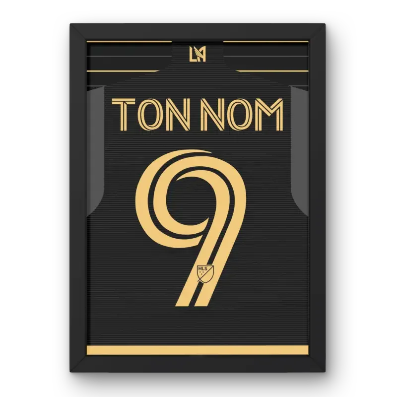 Affiche LAFC Domicile 2024-2025 – Affiche encadrée personnalisée - Cadre Perso