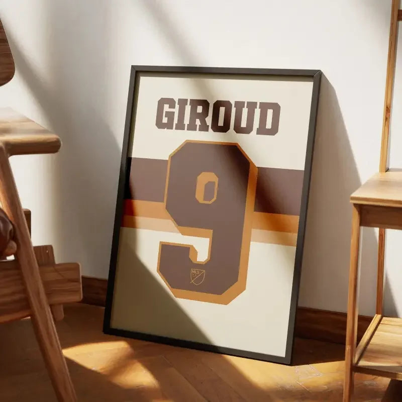 Affiche LAFC Extérieur 2024-2025 – Affiche encadrée personnalisée - Cadre Perso