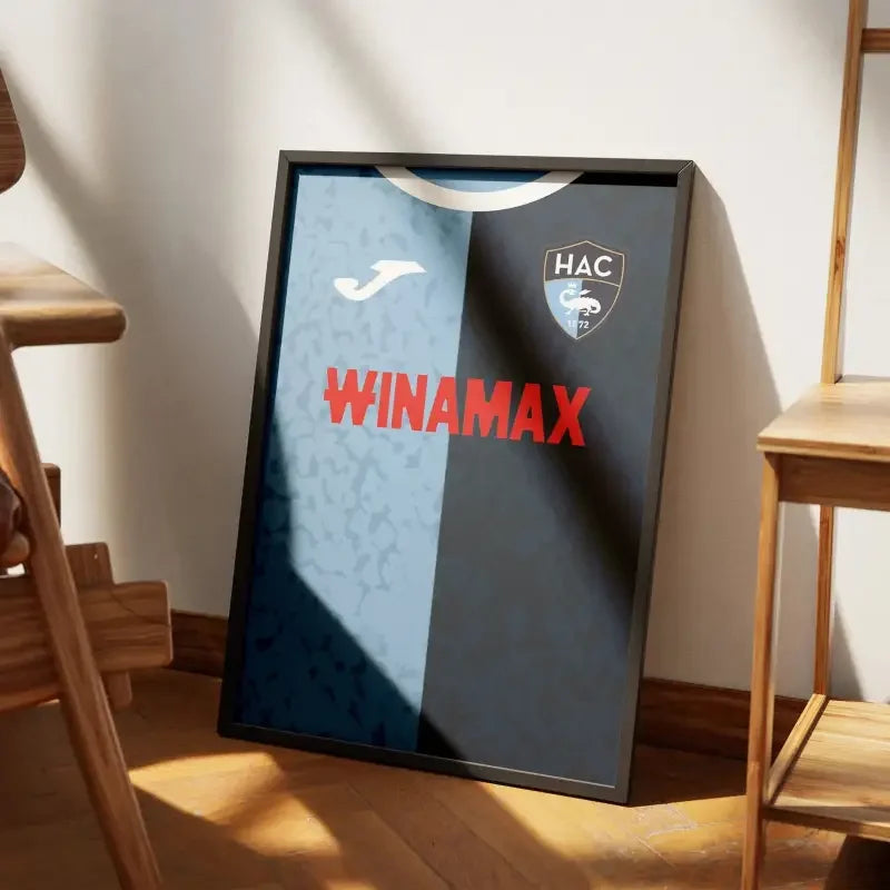 Affiche LE HAVRE 2024-25 (AVANT) – Affiche encadrée personnalisée - Cadre Perso