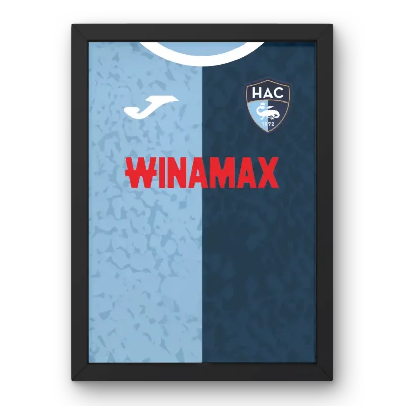 Affiche LE HAVRE 2024-25 (AVANT) – Affiche encadrée personnalisée - Cadre Perso
