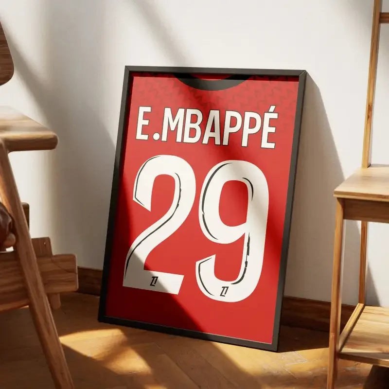 Affiche Lille Domicile 2024-2025 – Affiche encadrée personnalisée - Cadre Perso