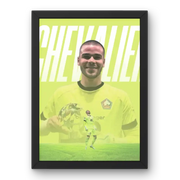 Affiche Lucas Chevalier - LOSC Lille – Affiche encadrée personnalisée - Cadre Perso