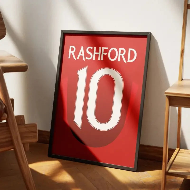 Affiche Manchester United Domicile 2024-2025 – Affiche encadrée personnalisée - Cadre Perso