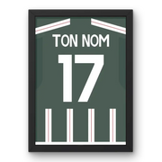 Affiche Manchester United Extérieur 2023-2024 – Affiche encadrée personnalisée - Cadre Perso