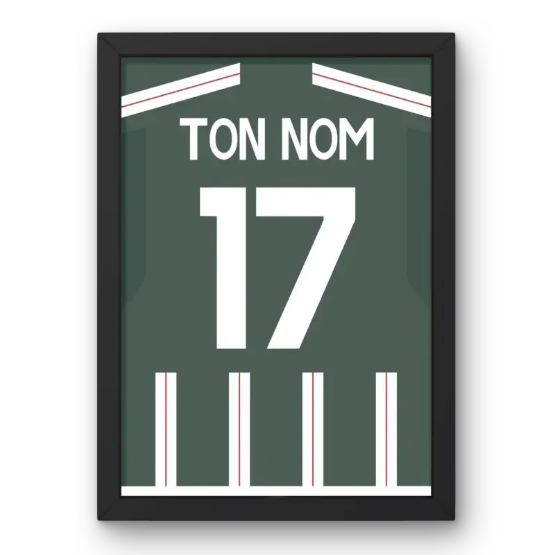 Affiche Manchester United Extérieur 2023-2024 – Affiche encadrée personnalisée - Cadre Perso