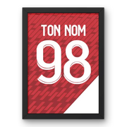 Affiche Monaco Domicile 2023-2024 – Affiche encadrée personnalisée - Cadre Perso