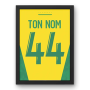 Affiche Nantes Domicile 2024-2025 – Affiche encadrée personnalisée - Cadre Perso