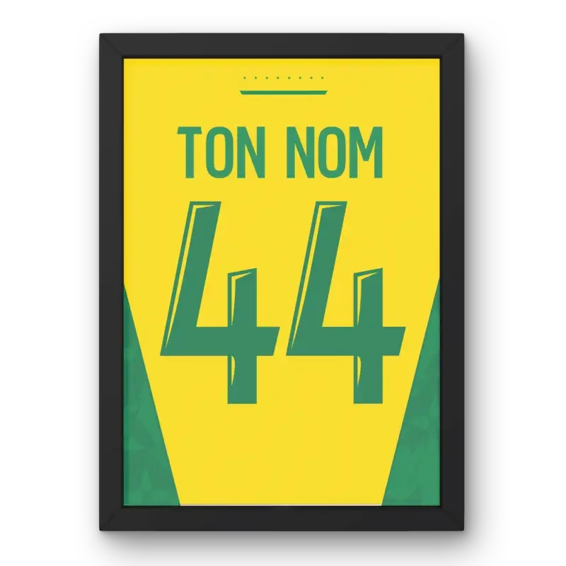 Affiche Nantes Domicile 2024-2025 – Affiche encadrée personnalisée - Cadre Perso