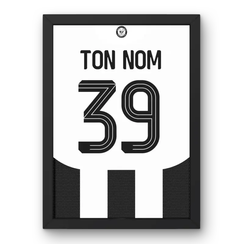 Affiche Newcastle Domicile 2024-2025 – Affiche encadrée personnalisée - Cadre Perso