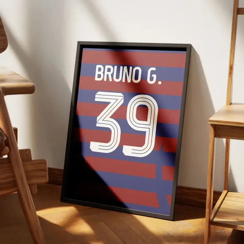 Affiche Newcastle Extérieur 2024-2025 – Affiche encadrée personnalisée - Cadre Perso