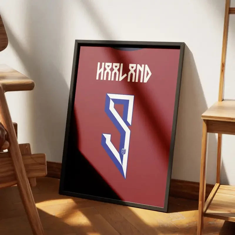 Affiche Norvège Domicile Euro 2024 – Affiche encadrée personnalisée - Cadre Perso