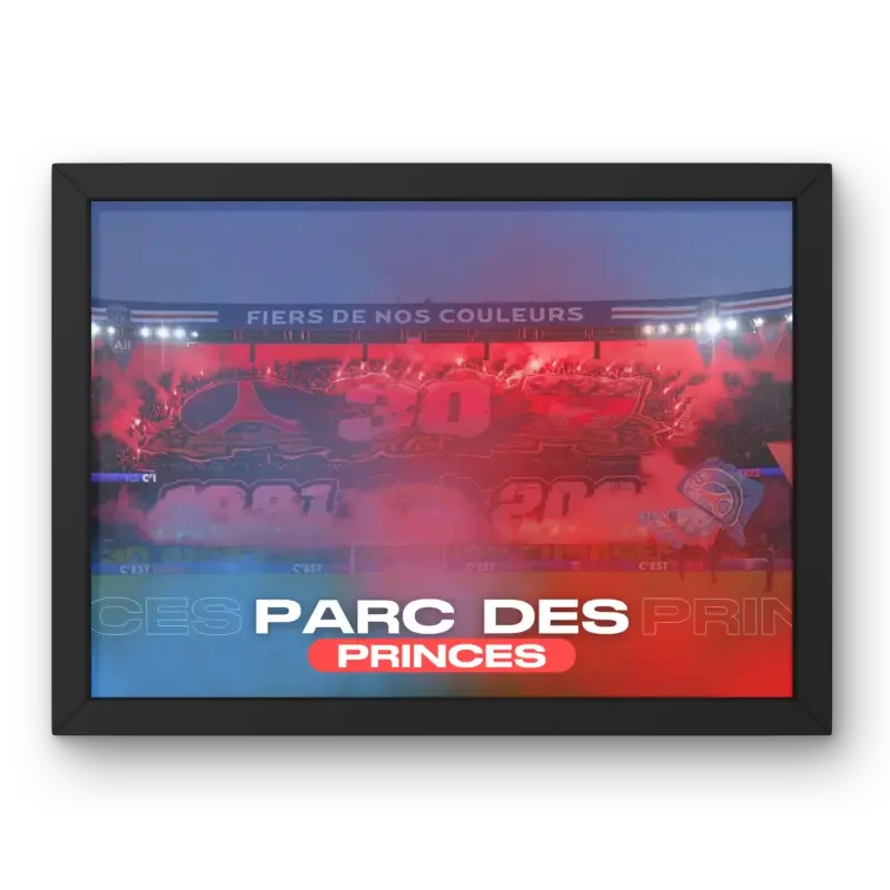 Affiche Parc des Princes | L'Icone du Football Parisien – Affiche encadrée personnalisée - Cadre Perso