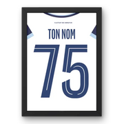 Affiche Paris FC Extérieur 2024-2025 – Affiche encadrée personnalisée - Cadre Perso