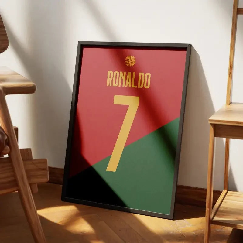 Affiche Portugal Domicile 2022-2023 – Affiche encadrée personnalisée - Cadre Perso