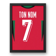 Affiche Portugal Domicile Euro 2024 – Affiche encadrée personnalisée - Cadre Perso