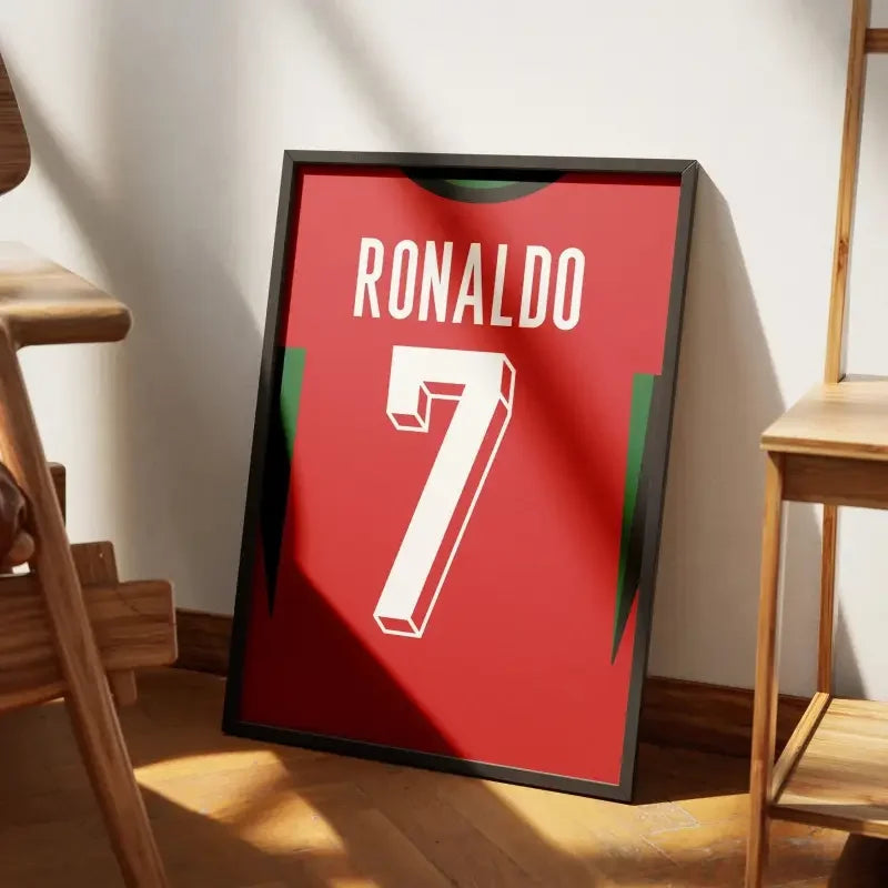 Affiche Portugal Domicile Euro 2024 – Affiche encadrée personnalisée - Cadre Perso