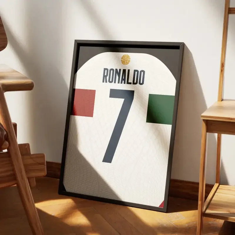 Affiche Portugal Extérieur 2022-2023 – Affiche encadrée personnalisée - Cadre Perso