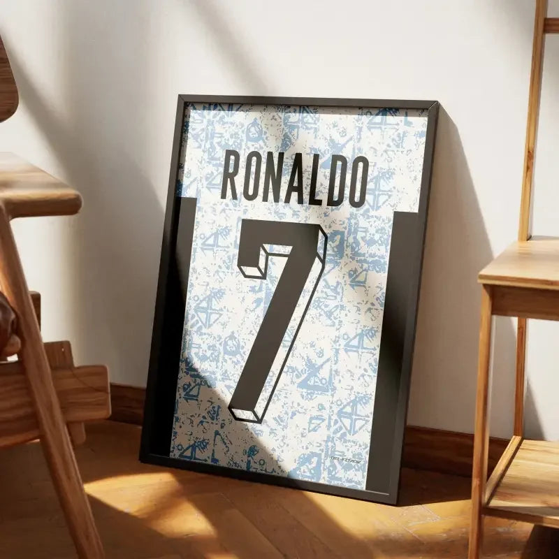 Affiche Portugal Extérieur Euro 2024 – Affiche encadrée personnalisée - Cadre Perso