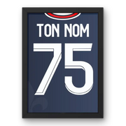 Affiche PSG Domicile 2021-2022 – Affiche encadrée personnalisée - Cadre Perso